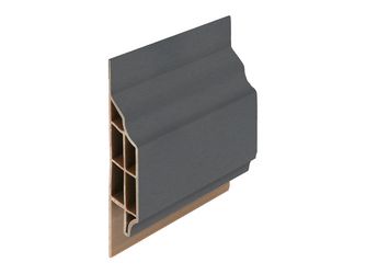 Anschlussprofil klassisch Anthrazit - Classic (mit Holzmaserung) 600cm