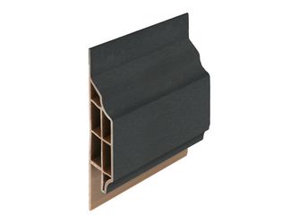 Anschlussprofil klassisch Schwarzgrün - Classic (mit Holzmaserung) 600cm