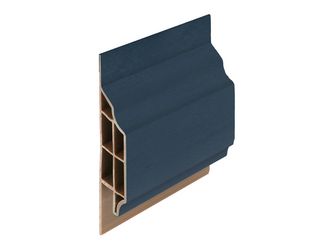 Anschlussprofil klassisch Stahlblau - Classic (mit Holzmaserung) 600cm