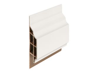 Anschlussprofil klassisch Weiss - Classic (mit Holzmaserung) 600cm