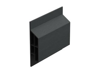 Anschlussprofil modern Anthrazit - Classic (mit Holzmaserung) 600cm