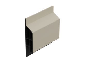 Anschlussprofil modern Crème - Classic (mit Holzmaserung) 600cm