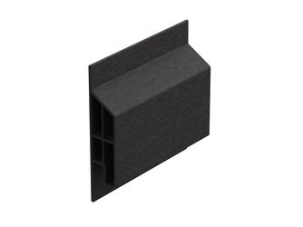 Anschlussprofil modern Dunkelbraun - Classic (mit Holzmaserung) 600cm