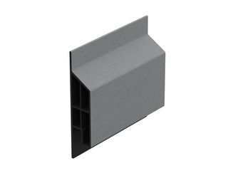 Anschlussprofil modern Grau - Classic (mit Holzmaserung) 600cm