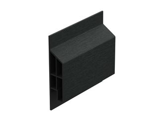 Anschlussprofil modern Schwarzgrün - Classic (mit Holzmaserung) 600cm