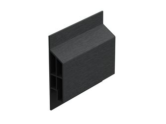 Anschlussprofil modern Schwarzgrau - Classic (mit Holzmaserung) 600cm