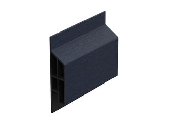 Anschlussprofil modern Stahlblau - Classic (mit Holzmaserung) 600cm