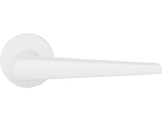 Anzio Rosettengarnitur BB, Rund, fest drehbar gelagert, Weiß matt