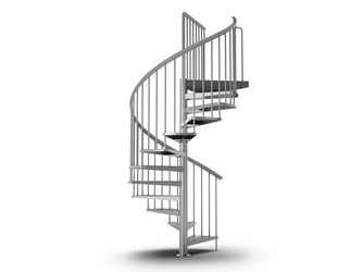 Außenspindeltreppe Gardenspin links/rechtslfd.