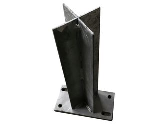 Aufschraubträger 300x160x88mm feuerverzinkt Aufschraubträger 300x160x88mm feuerverzinkt
