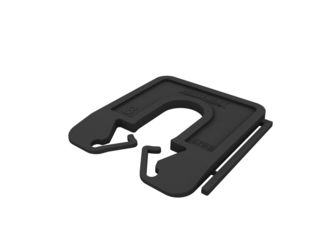 Ausgleichklötze 3mm, 130 Stück Schwarz