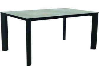 Ausziehtisch 160/210x100cm Penta Aluminium anthrazit Tischplatte Silverstar Quartz