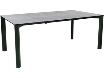 Ausziehtisch 160/210x100cm Penta Aluminium anthrazit Tischplatte Silverstar Stone light