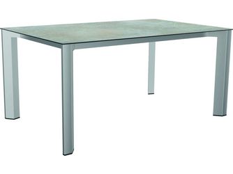 Ausziehtisch 160/210x100cm Penta Edelstahl Tischplatte Silverstar Quartz