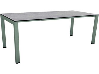 Ausziehtisch 160/210x90cm Aluminium graphit Tischplatte Silverstar Stone light