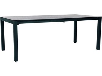 Ausziehtisch 200/250x100cm Aluminium anthrazit Tischplatte Silverstar Stone light