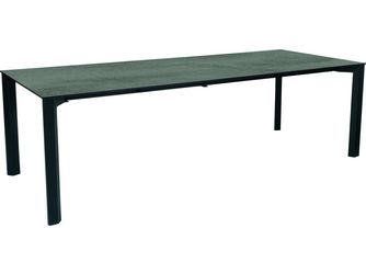 Ausziehtisch 200/250x100cm Penta Aluminium schwarz matt Tischplatte Silverstar Zement Ausziehtisch 200/250x100cm Penta Aluminium schwarz matt Tischplatte Silverstar Zement