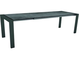 Ausziehtisch 200/260x90cm Select Aluminium anthrazit mit Tischplatte Silverstar Zement