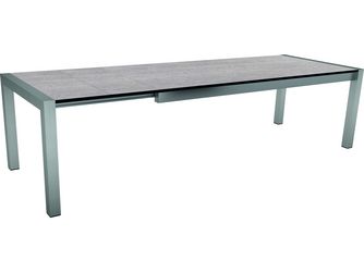 Ausziehtisch 214/294x100cm Edelstahl Tischplatte Silverstar Stone light