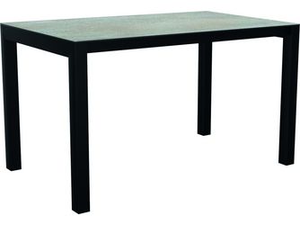 Ausziehtisch Classic 130/180x80cm Aluminium schwarz matt Tischplatte Silverstar Quartz