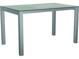 Ausziehtisch Classic 130/180x80cm Edelstahl Tischplatte Silverstar Quartz