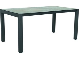 Ausziehtisch Classic 160/210x90cm Aluminium graphit Tischplatte Silverstar Quartz