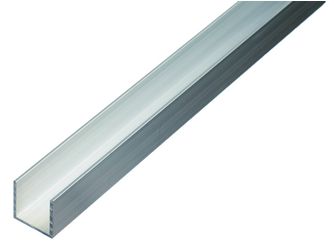 BA-Profil, U-Form, Alu natur, LxBxHxS 1000x6x6x1mm BA-Profil, U-Form, Alu natur, LxBxHxS 1000x6x6x1mm