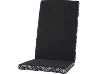 BLACK&WHITE Sesselauflage 123cm, Farbe black