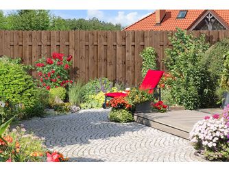 Sichtschutzzaun Kiefer KDI braun "BOLEO"