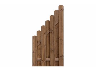 Sichtschutzzaun Kiefer KDI braun "BOLEO"