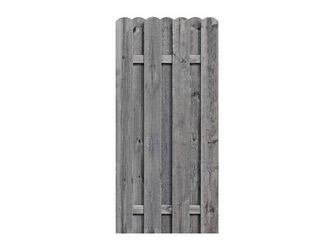 Sichtschutzzaun Kiefer KDI grau "BOLEO"