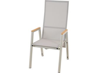 BOLOGNA Move Sessel, matt seidengrau, Ranotex® taupe-grey + Teamarmlehne Bez. 100% Polypropylen