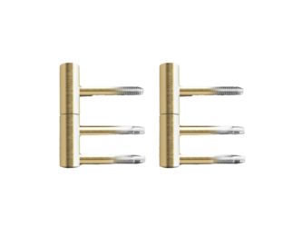 Bänder für Holzzargen EGB 502 88, 2-teiliges Rahmenteil für Holzzargen 1 Paar in Messing matt Messing matt Bänder für Holzzargen EGB 502 88, 2-teiliges Rahmenteil für Holzzargen 1 Paar in Messing matt Messing matt