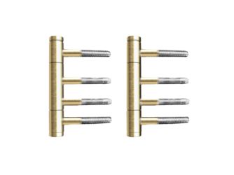 Bänder für Holzzargen EGB 602 88, 3-teiliges Rahmenteil für Holzzargen 1 Paar in Messing matt Messing matt Bänder für Holzzargen EGB 602 88, 3-teiliges Rahmenteil für Holzzargen 1 Paar in Messing matt Messing matt