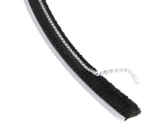 Bürstendichtung EASY schwarz für Ganzglastür 8mm einzeln
