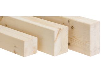 Balkenschichtholz / Duobalken Fichte getrocknet Si (sichtbarer Einbau) gehobelt