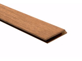 Bamboo N-durance Fassadenelement geschl. Profil 1850x100x18mm Density beh. Sikkens Savanna Stirns.