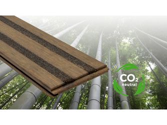 Terrassendiele Bambus thermobehandelt natur-geölt glatt, Clipmontage_laengsseitig stirnseitige Nut & Feder, Bamboo X-treme - 20 x 137 mm