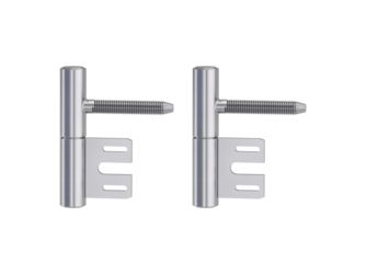 Bandpaar AXUM 9200 inkl Rahmenteile gefälzte Türen 2-teilig Stahlzarge Samtgrau