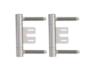 Bandpaar AXUM 9300 inkl. Rahmenteile gefälzte Türen 3-teilig Stahlzarge Samtgrau