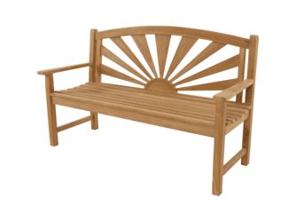 Bank Teak Sunburst 156cm
