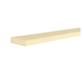 Bankleiste Espe 22x80x3000mm Massiv, Roh, FSC/M