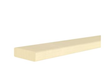 Bankleiste Espe 28x90x2700mm Massiv, Roh, FSC/M