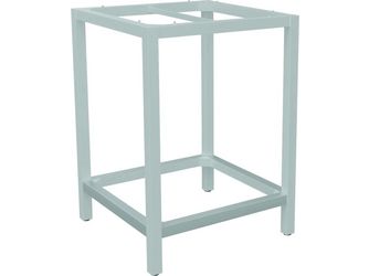 Bartischgestell 80x80cm Classic Aluminium weiß
