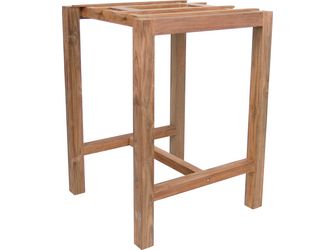 Bartischgestell Theo Old Teak für Tischplatte 80x80cm