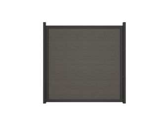Sichtschutzzaun PVC Grey Ash Cut "BasicLine"