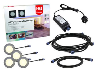 Basis 4-er Set warmweiß rund Ø60mm Anthrazit