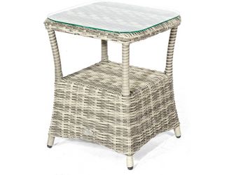 Beistelltisch "Allianz" Alu/Kunststoffgefl vintage-taupe