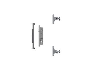 Beschlagsatz Holztor an Metall-Torpfosten 15x5x19cm