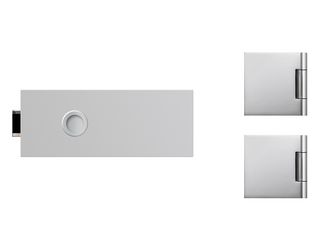 Glastürbeschlag-Set (Schlosskasten + Bänder) "Impuls 3.0" Glastürbeschlag-Set (Schlosskasten + Bänder) "Impuls 3.0"